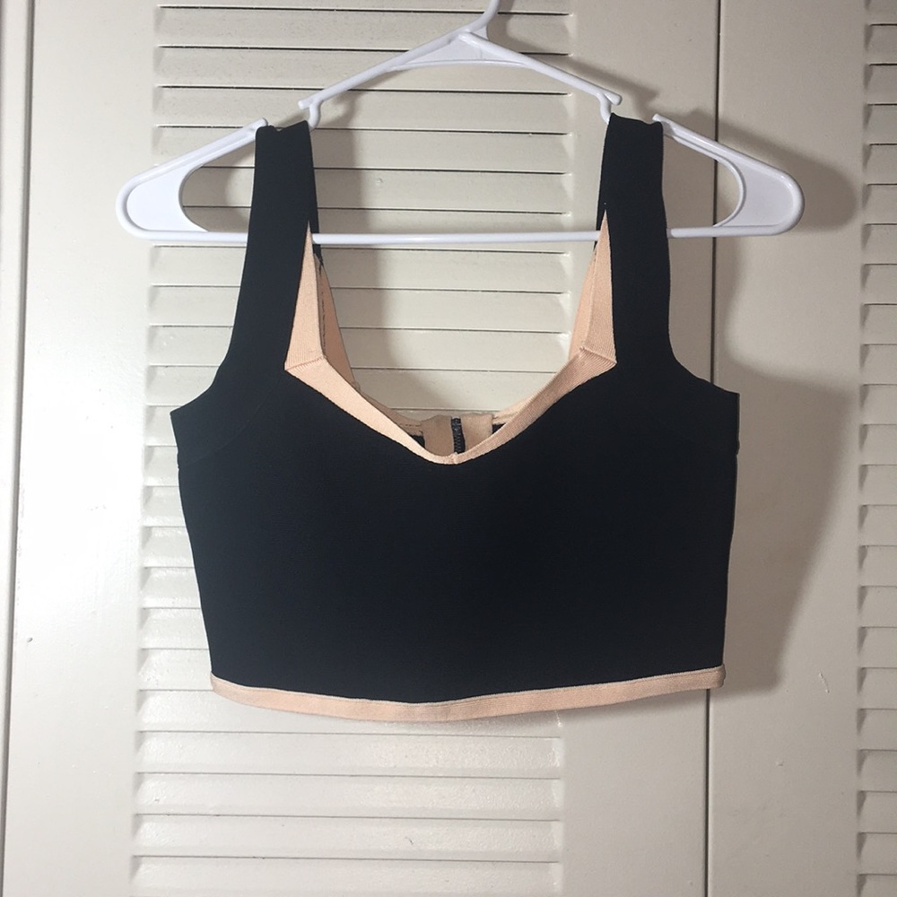 Zip up crop top